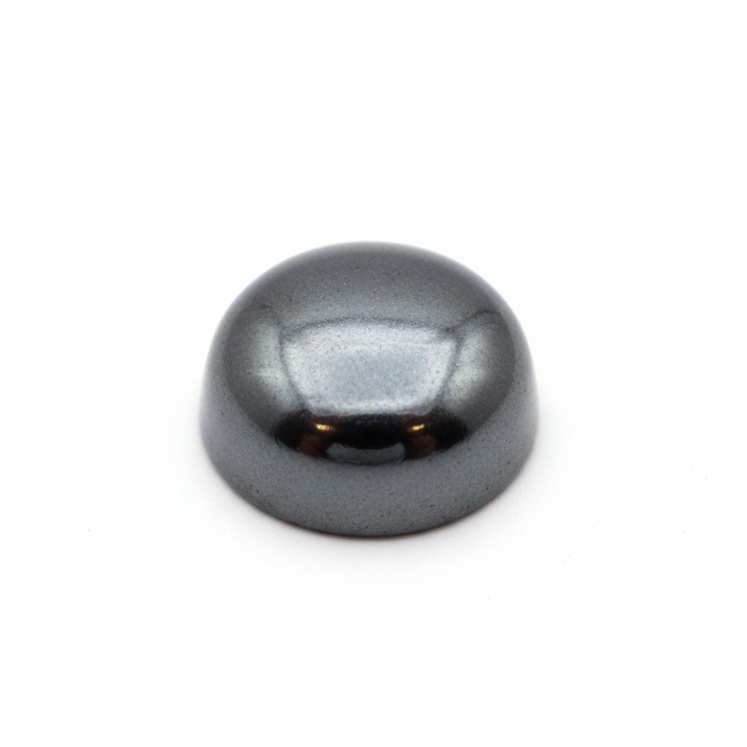 Hematite (Gunmetal) 10PC Tiny 3x3 MM Round Cabochon Gray Brilliant semi Precious Precious Gemstone