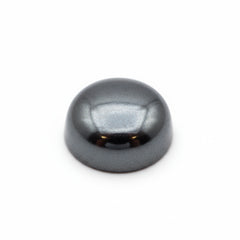 Hematite (Gunmetal) 10PC Tiny 3x3 MM Round Cabochon Gray Brilliant semi Precious Precious Gemstone