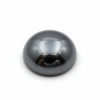 Hematite (Gunmetal) 10PC Tiny 4x4 MM Round Cabochon Gray Sparkling semi Precious Gems