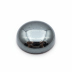 Hematite (Gunmetal) 10PC Tiny 4x4 MM Round Cabochon Gray Sparkling semi Precious Gems