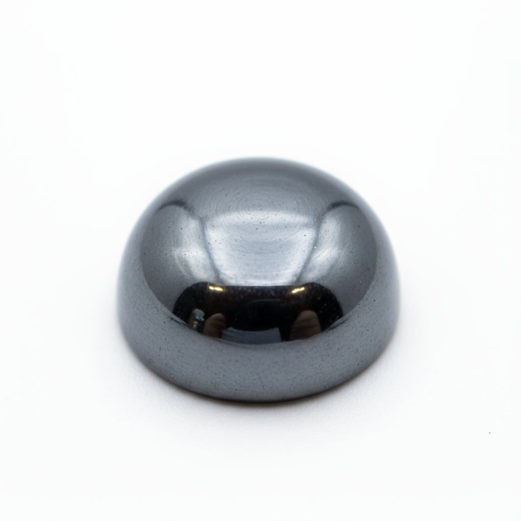 Hematite (Gunmetal) 10PC Tiny 5x5 MM Round Cabochon Gray Polished semi Precious Loose Gems