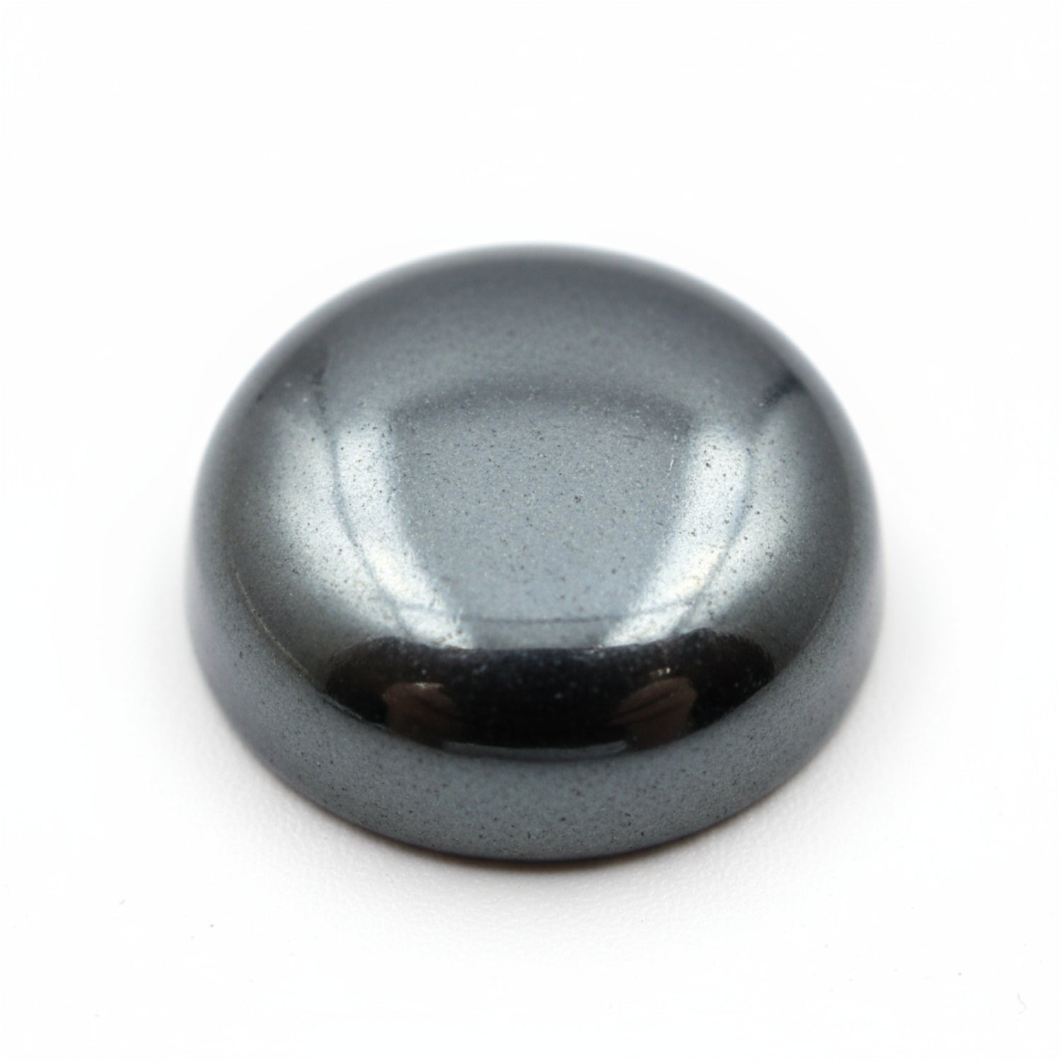 Hematite (Gunmetal) 10PC Tiny 5x5 MM Round Cabochon Gray Polished semi Precious Loose Gems