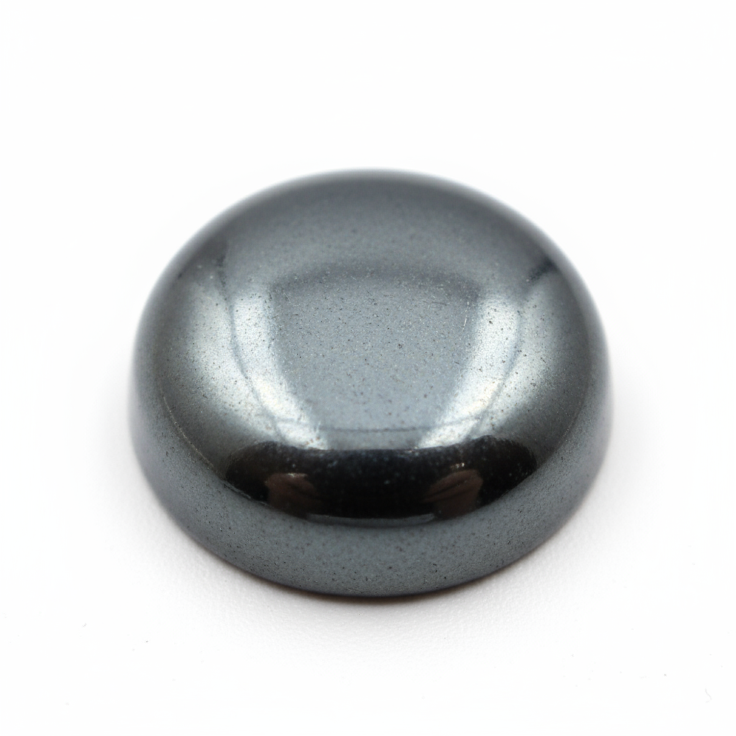 Hematite (Gunmetal) 10PC Tiny 5x5 MM Round Cabochon Gray Polished semi Precious Loose Gems Imagen secundaria del producto