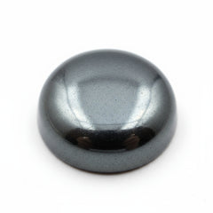 Hematite (Gunmetal) 10PC Tiny 5x5 MM Round Cabochon Gray Polished semi Precious Loose Gems