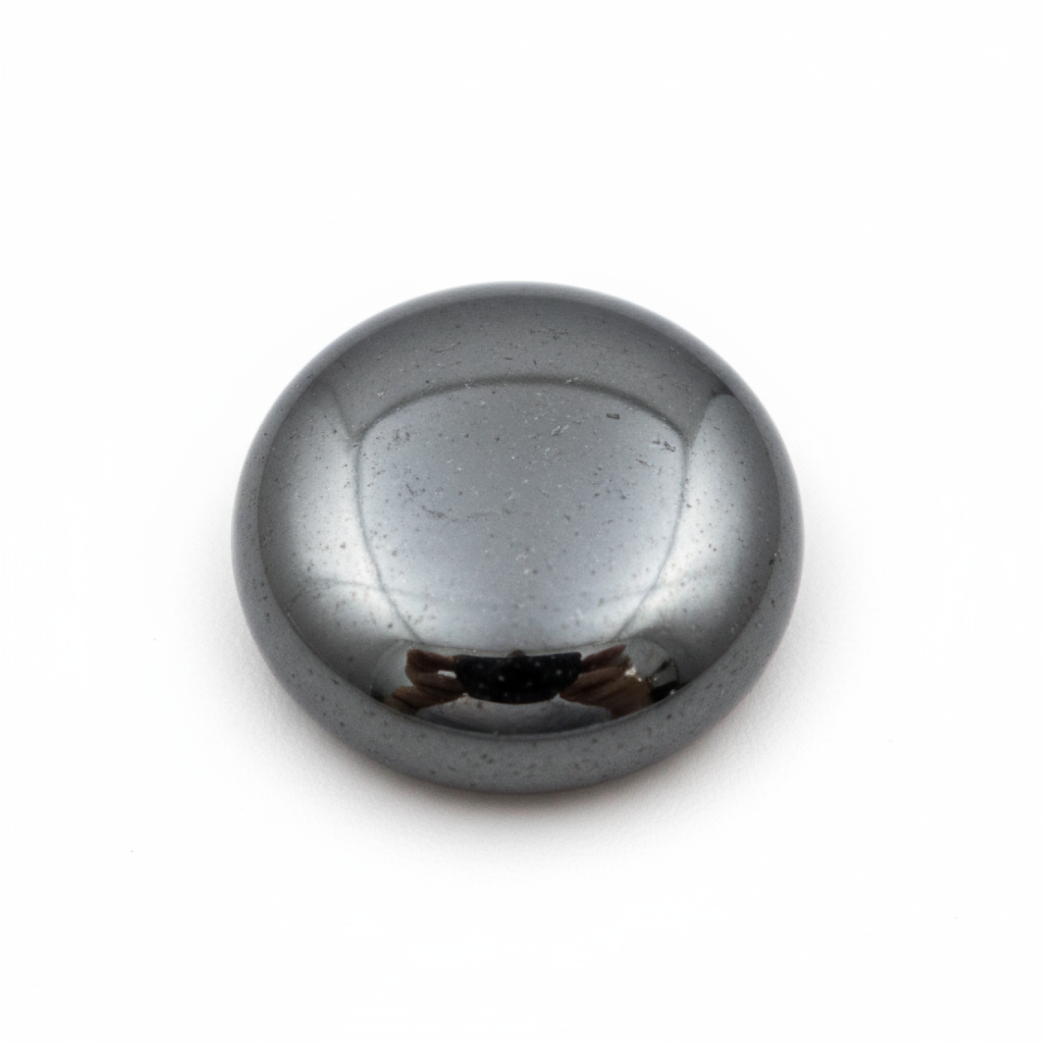 Hematite (Gunmetal) 1PC Tiny 6x6 MM Round Cabochon Gray Splendid semi Precious Loose Gemstone Главное изображение товара