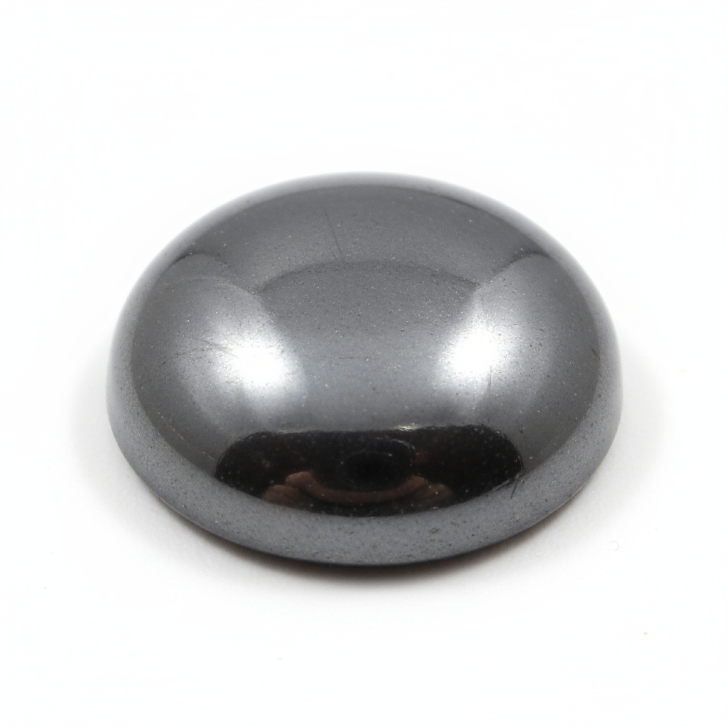 Hematite (Gunmetal) 1PC Tiny 6x6 MM Round Cabochon Gray Splendid semi Precious Loose Gemstone Второстепенное изображение товара