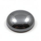 Hematite (Gunmetal) 1PC Tiny 6x6 MM Round Cabochon Gray Splendid semi Precious Loose Gemstone