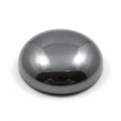 Hematite (Gunmetal) 1PC Tiny 6x6 MM Round Cabochon Gray Splendid semi Precious Loose Gemstone