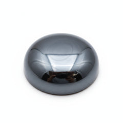 Hematite (Gunmetal) 1PC Small 8x8 MM Round Cabochon Gray Lustrous semi Precious Semi Precious Gemstone