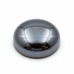 Hematite (Gunmetal) 1PC Small 8x8 MM Round Cabochon Gray Lustrous semi Precious Semi Precious Gemstone