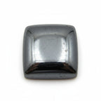 Hematite (Gunmetal) 1PC Large 10x10 MM Square Cabochon Gray Luster semi Precious Precious Gemstone