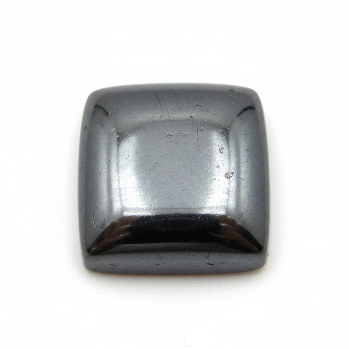 Hematite (Gunmetal) 1PC Large 10x10 MM Square Cabochon Gray Luster semi Precious Precious Gemstone
