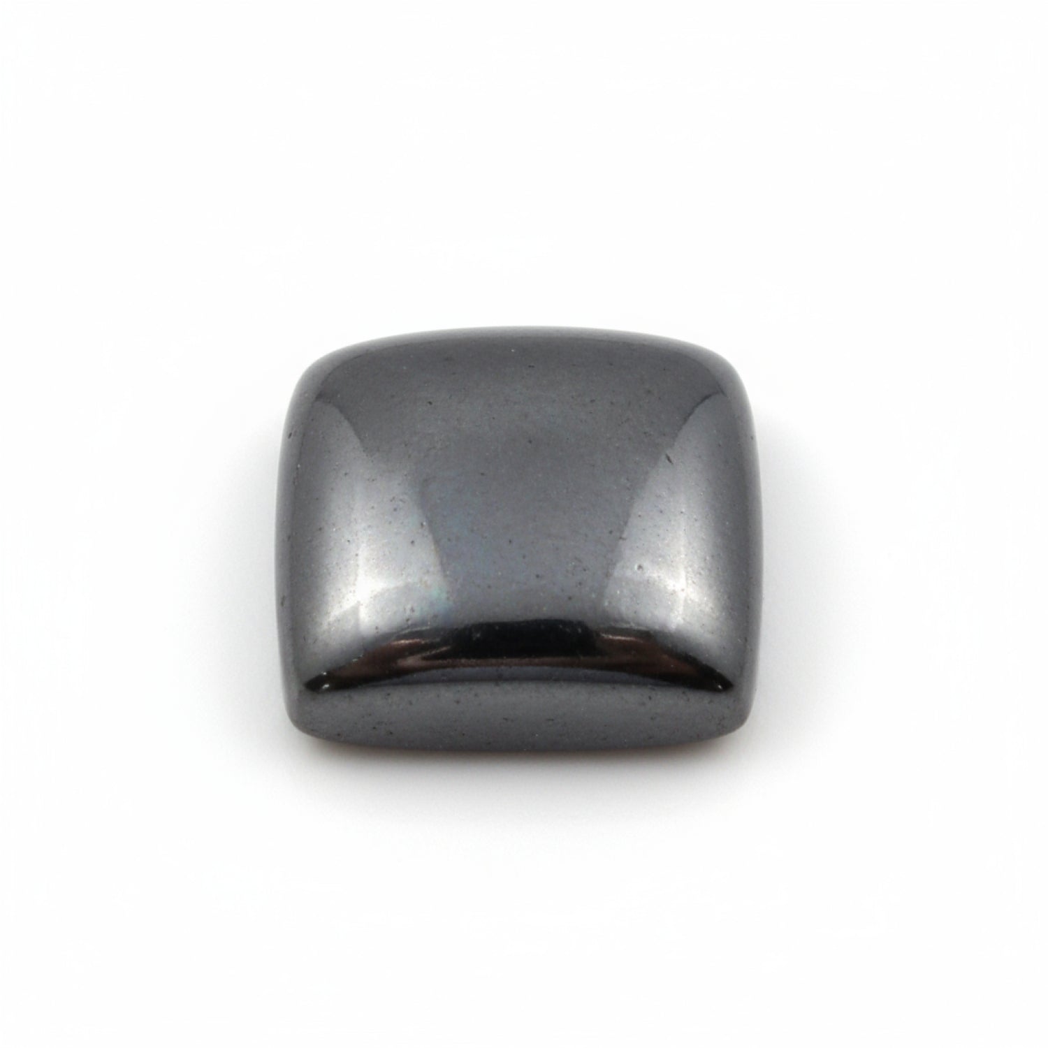 Hematite (Gunmetal) 1PC Large 10x10 MM Square Cabochon Gray Luster semi Precious Precious Gemstone