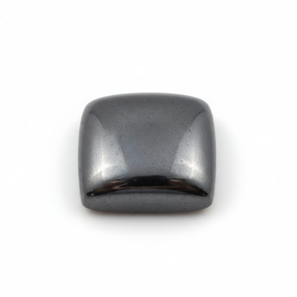Hematite (Gunmetal) 1PC Large 10x10 MM Square Cabochon Gray Luster semi Precious Precious Gemstone