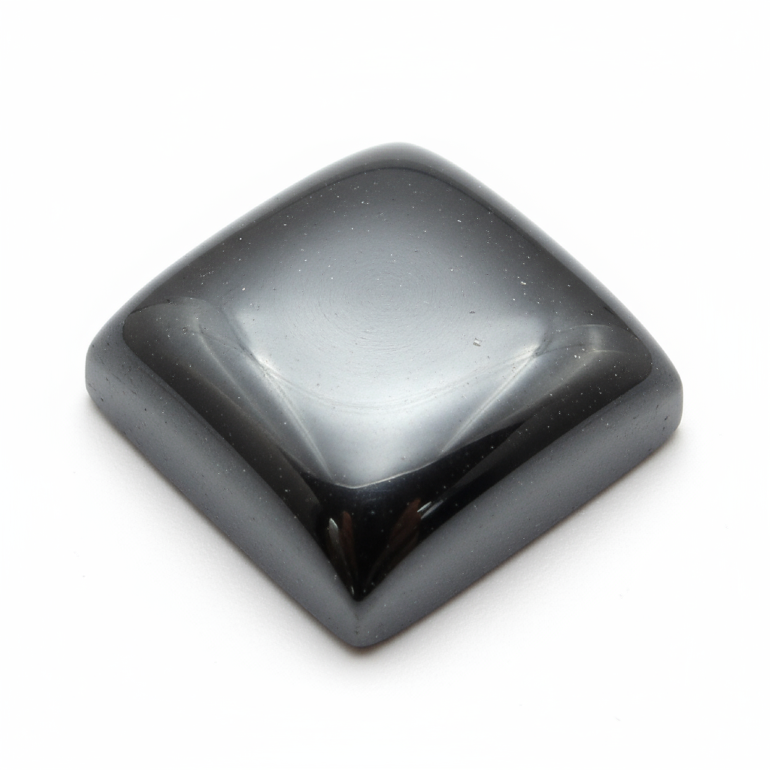 Hematite (Gunmetal) 1PC Large 11x11 MM Square Cabochon Gray Lustrous semi Precious Gems メイン画像