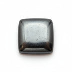 Hematite (Gunmetal) 1PC Large 11x11 MM Square Cabochon Gray Lustrous semi Precious Gems