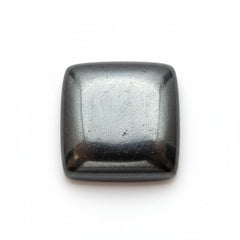 Hematite (Gunmetal) 1PC Large 11x11 MM Square Cabochon Gray Lustrous semi Precious Gems