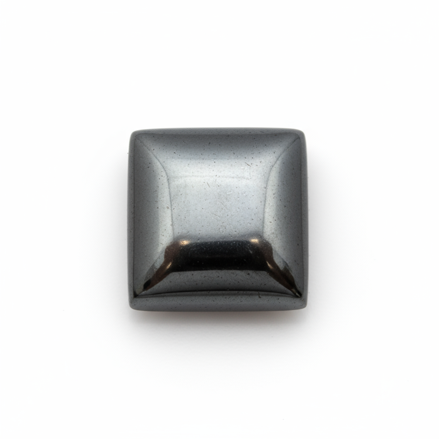 Hematite (Gunmetal) 10PC Tiny 3x3 MM Square Cabochon Gray Superior semi Precious Semi Precious Gemstone Imagen principal del producto