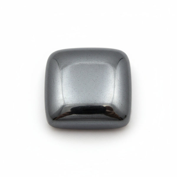 Hematite (Gunmetal) 10PC Tiny 5x5 MM Square Cabochon Gray Fiery semi Precious Gems