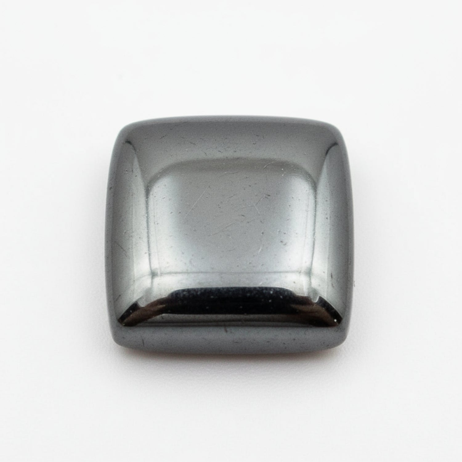 Hematite (Gunmetal) 10PC Tiny 5x5 MM Square Cabochon Gray Fiery semi Precious Gems