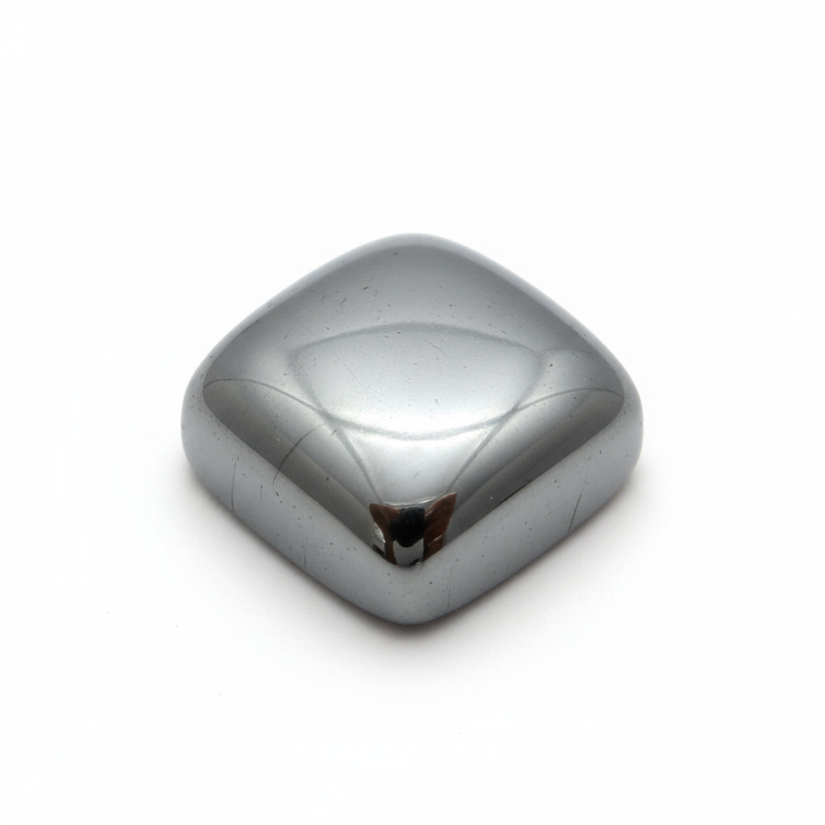 Hematite (Gunmetal) 1PC Tiny 6x6 MM Square Cabochon Gray Brilliant semi Precious Loose Gems