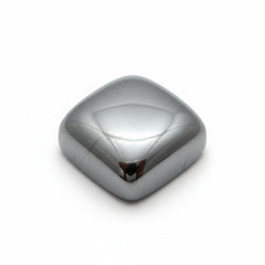 Hematite (Gunmetal) 1PC Tiny 6x6 MM Square Cabochon Gray Brilliant semi Precious Loose Gems
