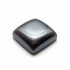Hematite (Gunmetal) 1PC Tiny 6x6 MM Square Cabochon Gray Brilliant semi Precious Loose Gems