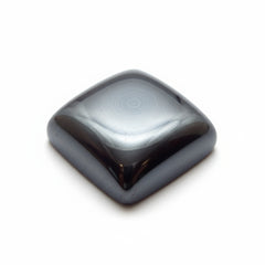 Hematite (Gunmetal) 1PC Tiny 6x6 MM Square Cabochon Gray Brilliant semi Precious Loose Gems