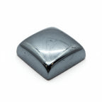 Hematite (Gunmetal) 1PC Small 7x7 MM Square Cabochon Gray Sparkling semi Precious Loose Gemstone