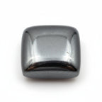 Hematite (Gunmetal) 1PC Small 7x7 MM Square Cabochon Gray Sparkling semi Precious Loose Gemstone