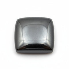 Hematite (Gunmetal) 1PC Small 8x8 MM Square Cabochon Gray Polished semi Precious Loose Gemstones