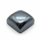 Hematite (Gunmetal) 1PC Small 8x8 MM Square Cabochon Gray Polished semi Precious Loose Gemstones