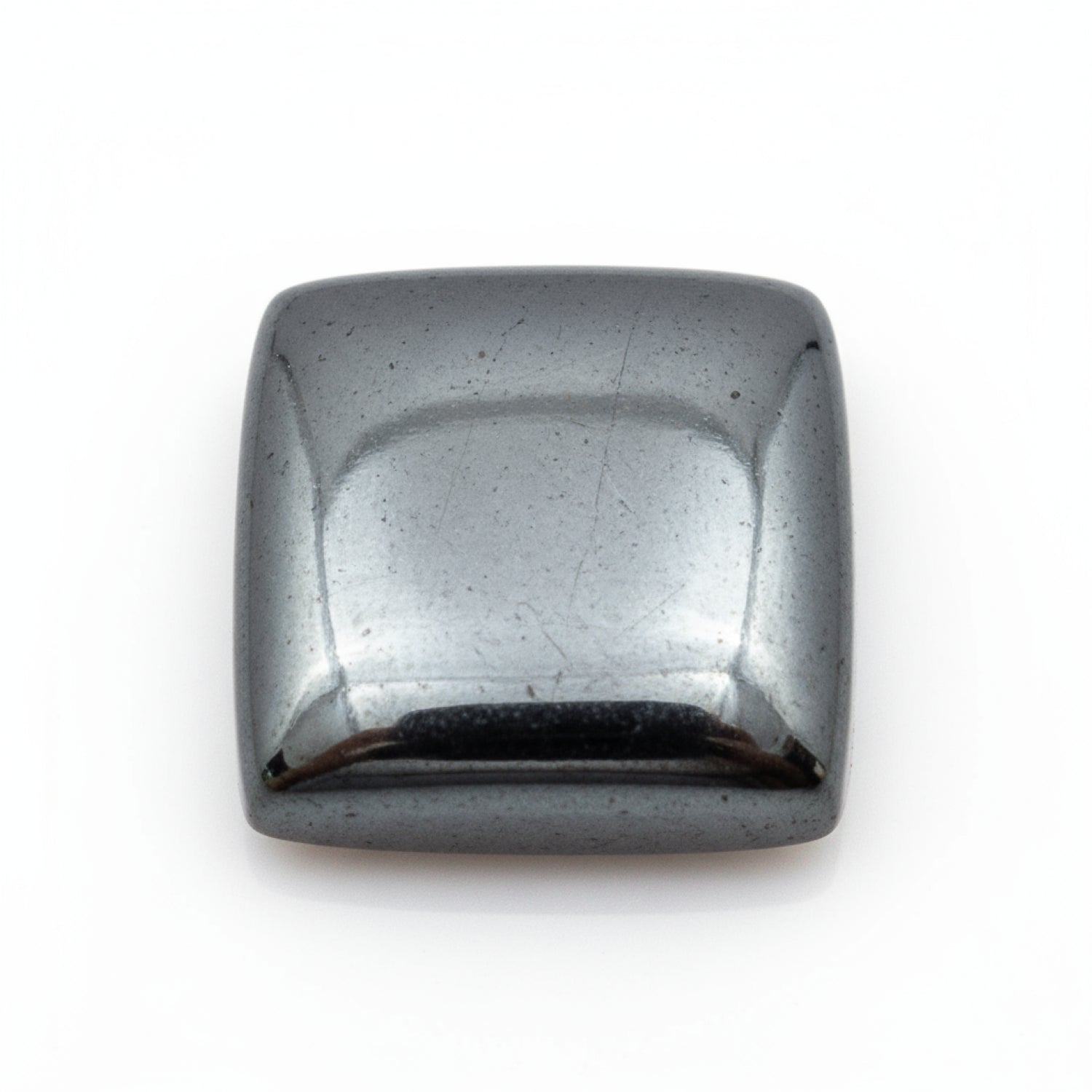 Hematite (Gunmetal) 1PC Medium 9x9 MM Square Cabochon Gray Splendid semi Precious Semi Precious Gemstone