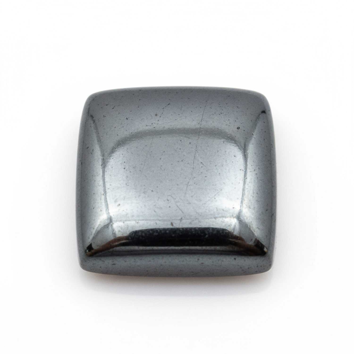 Hematite (Gunmetal) 1PC Medium 9x9 MM Square Cabochon Gray Splendid semi Precious Semi Precious Gemstone Imagen principal del producto