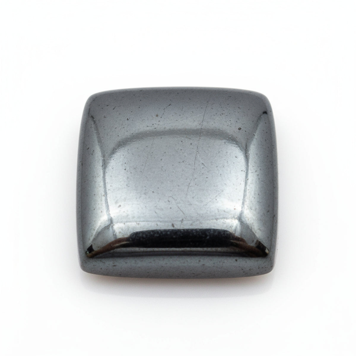 Hematite (Gunmetal) 1PC Medium 9x9 MM Square Cabochon Gray Splendid semi Precious Semi Precious Gemstone