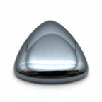 Hematite (Gunmetal) 1PC Large 10x10 MM Triangle Cabochon Gray Fiery semi Precious Loose Gemstone