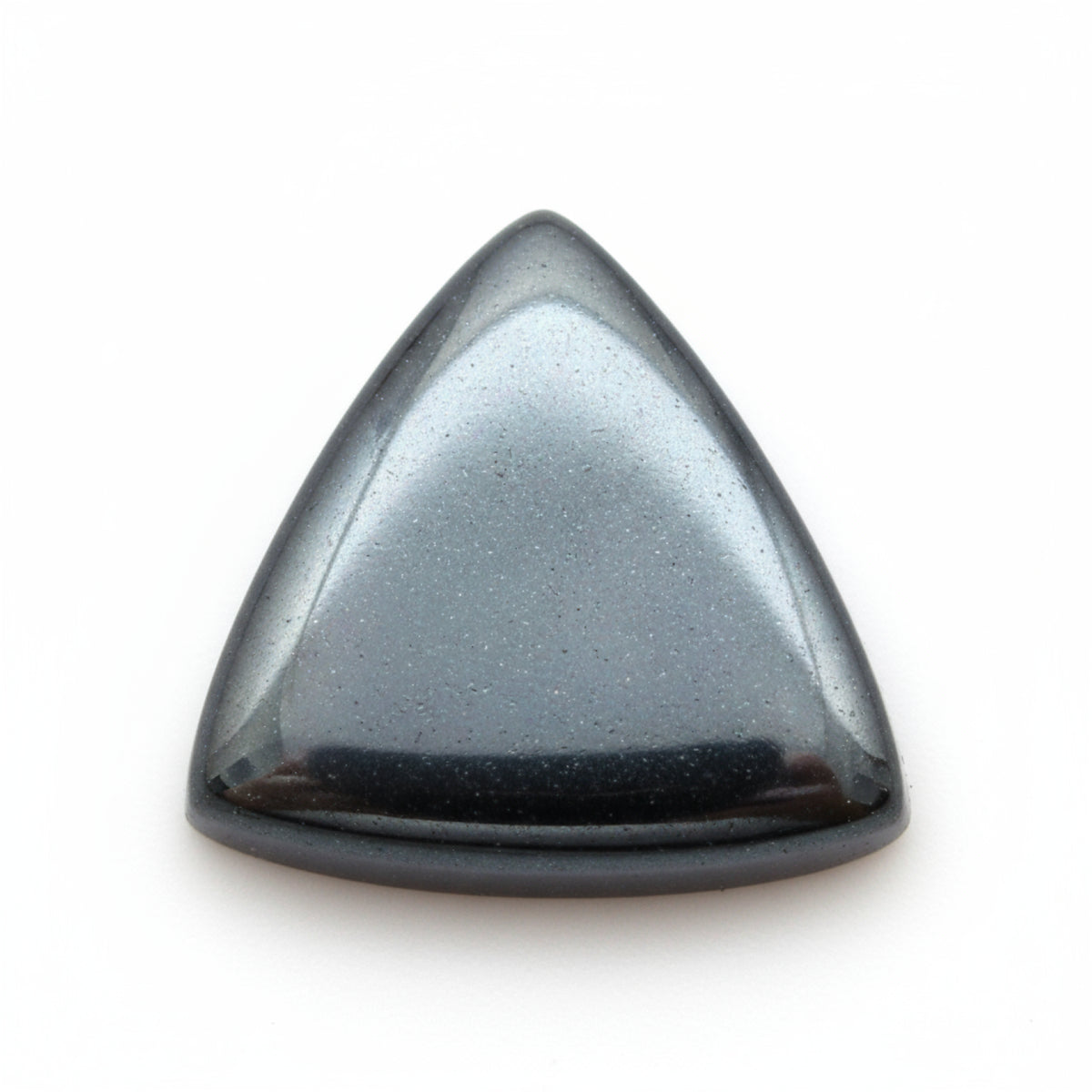 Hematite (Gunmetal) 1PC Large 11x11 MM Triangle Cabochon Gray Brilliant semi Precious Loose Gemstones