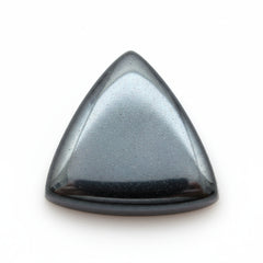 Hematite (Gunmetal) 1PC Large 11x11 MM Triangle Cabochon Gray Brilliant semi Precious Loose Gemstones