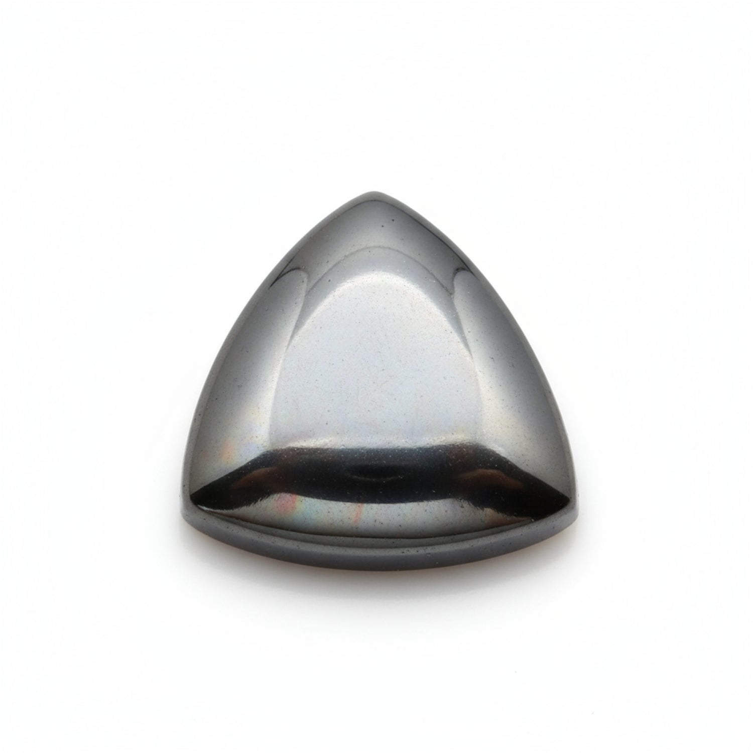 Hematite (Gunmetal) 10PC Tiny 3x3 MM Triangle Cabochon Gray Shine semi Precious Loose Gems