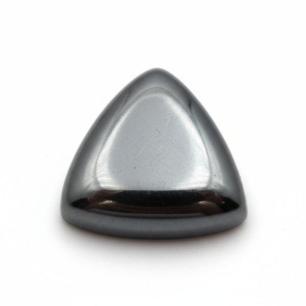 Hematite (Gunmetal) 10PC Tiny 3x3 MM Triangle Cabochon Gray Shine semi Precious Loose Gems