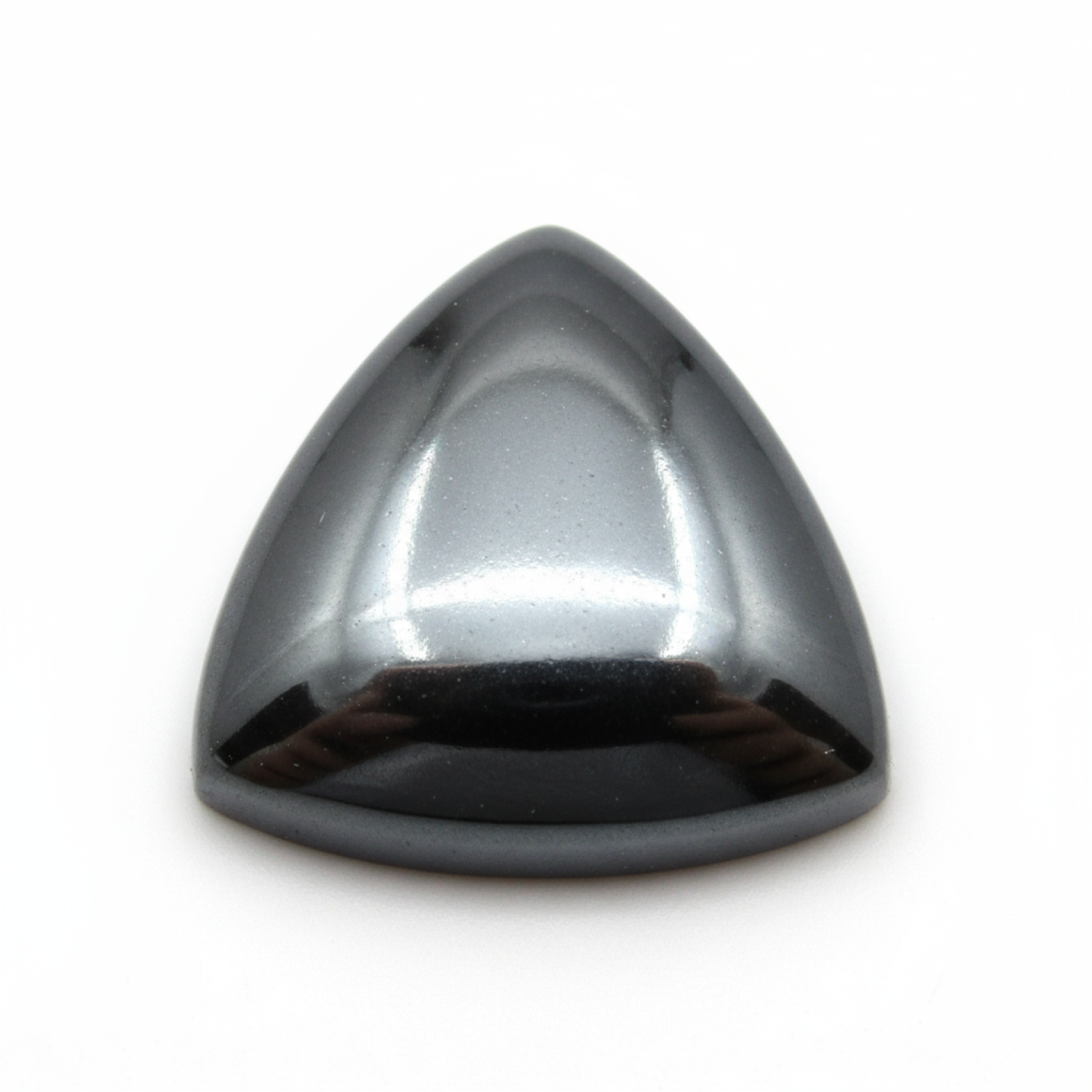Hematite (Gunmetal) 10PC Tiny 4x4 MM Triangle Cabochon Gray Fine semi Precious Loose Gemstone Immagine secondaria del prodotto