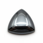 Hematite (Gunmetal) 10PC Tiny 4x4 MM Triangle Cabochon Gray Fine semi Precious Loose Gemstone
