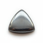 Hematite (Gunmetal) 1PC Tiny 6x6 MM Triangle Cabochon Gray Natural semi Precious Semi Precious Gemstone