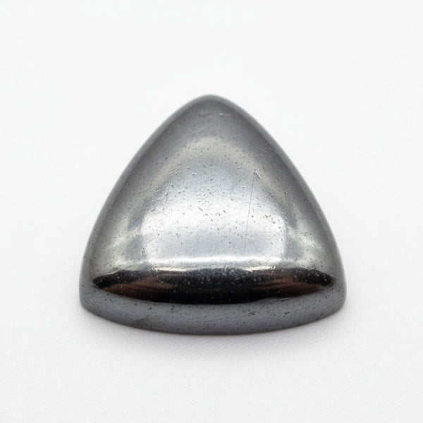 Hematite (Gunmetal) 1PC Small 7x7 MM Triangle Cabochon Gray Genuine semi Precious Precious Gemstone