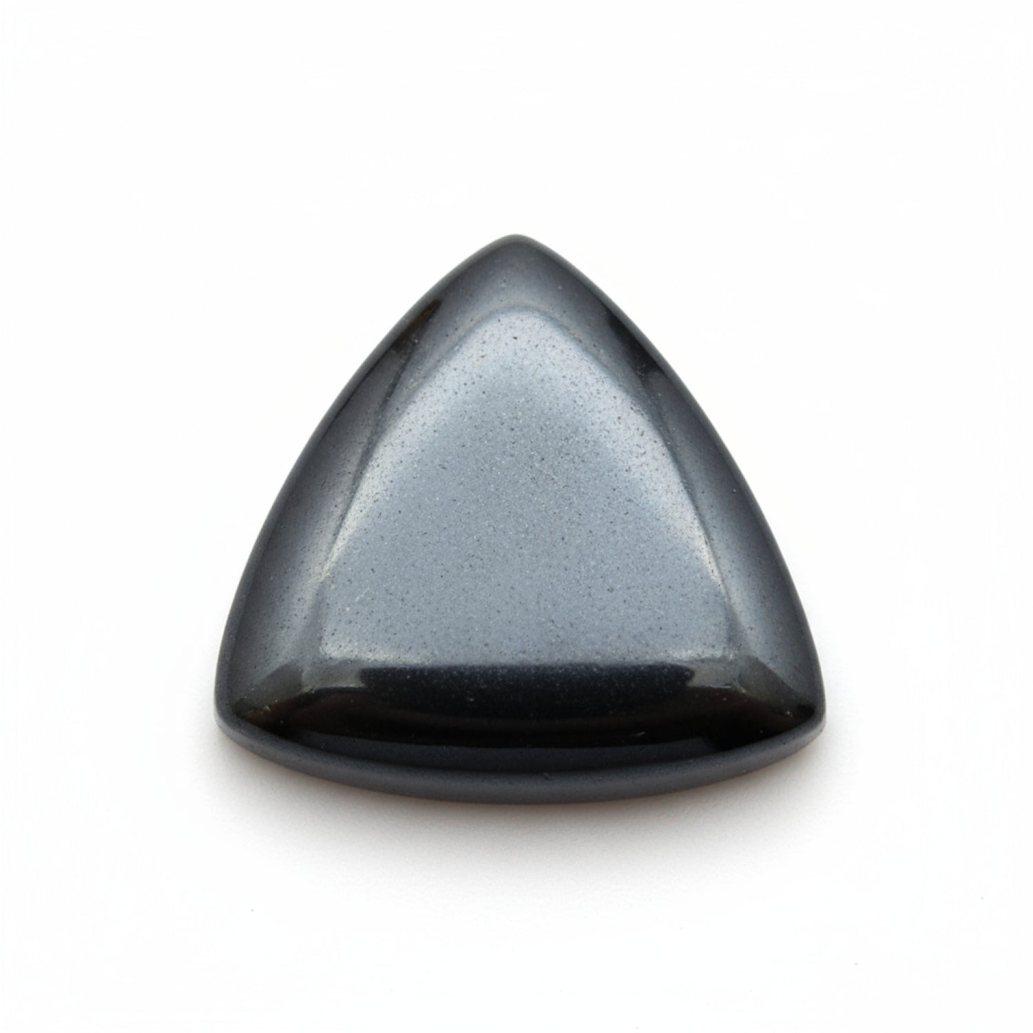 Hematite (Gunmetal) 1PC Small 8x8 MM Triangle Cabochon Gray Superior semi Precious Gems