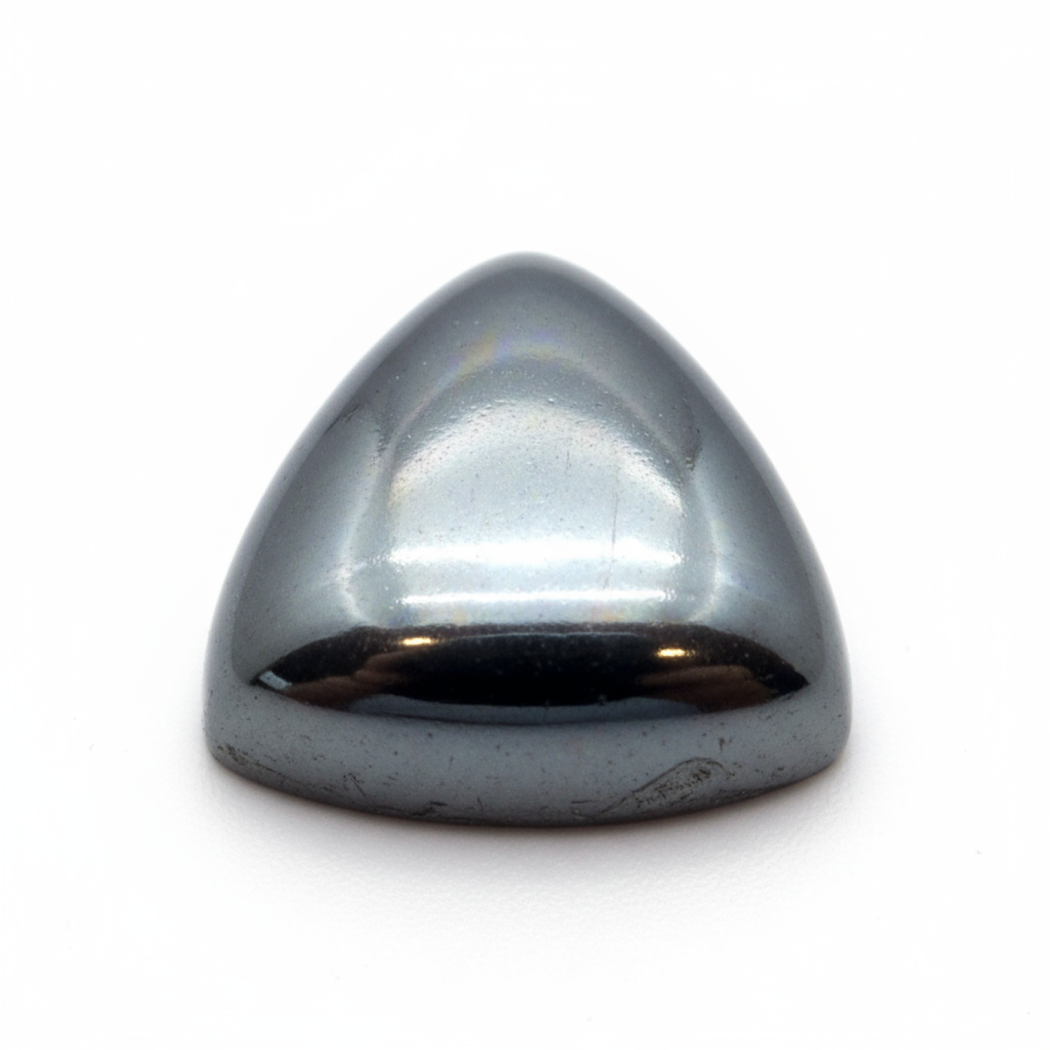 Hematite (Gunmetal) 1PC Medium 9x9 MM Triangle Cabochon Gray Pure semi Precious Loose Gems Imagen principal del producto