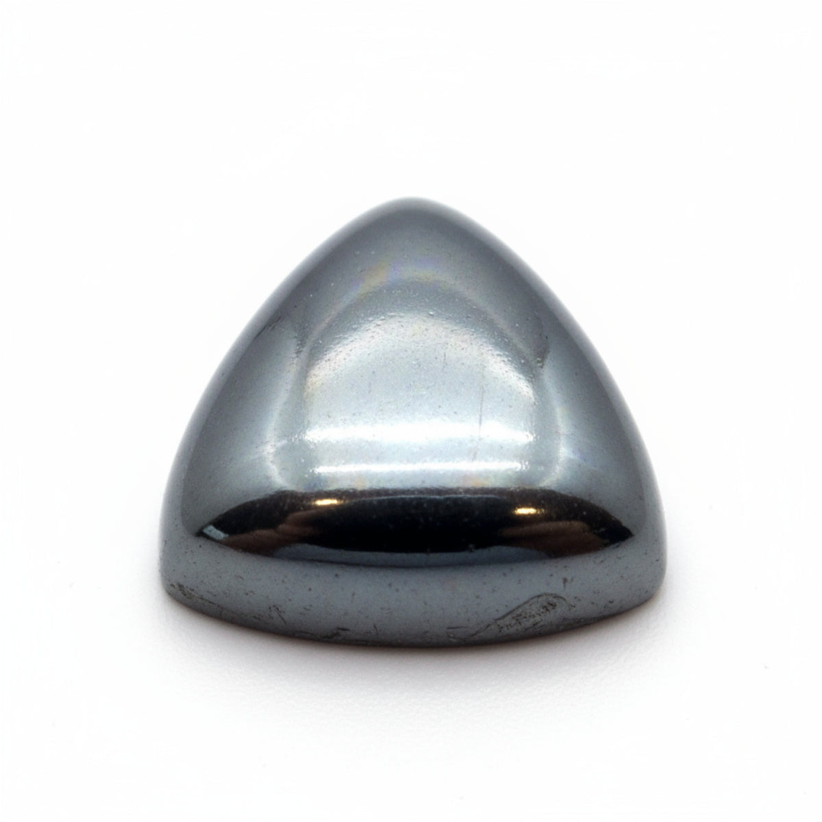 Hematite (Gunmetal) 1PC Medium 9x9 MM Triangle Cabochon Gray Pure semi Precious Loose Gems