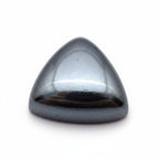 Hematite (Gunmetal) 1PC Medium 9x9 MM Triangle Cabochon Gray Pure semi Precious Loose Gems