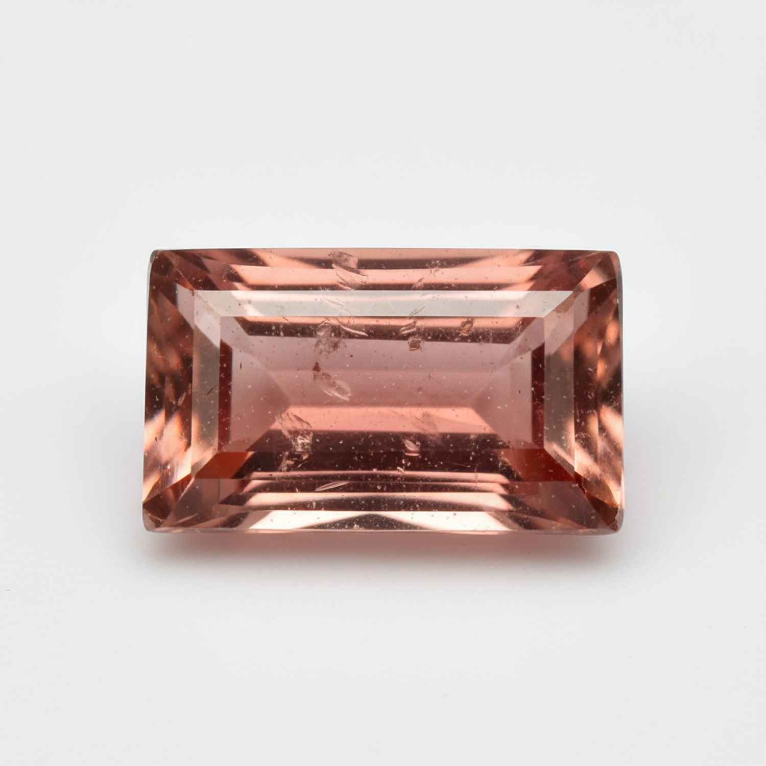 Hessonite Garnet (Gomed) 1PC Chunky 10x20 MM Baguette Faceted Red Shine Precious Loose Gems