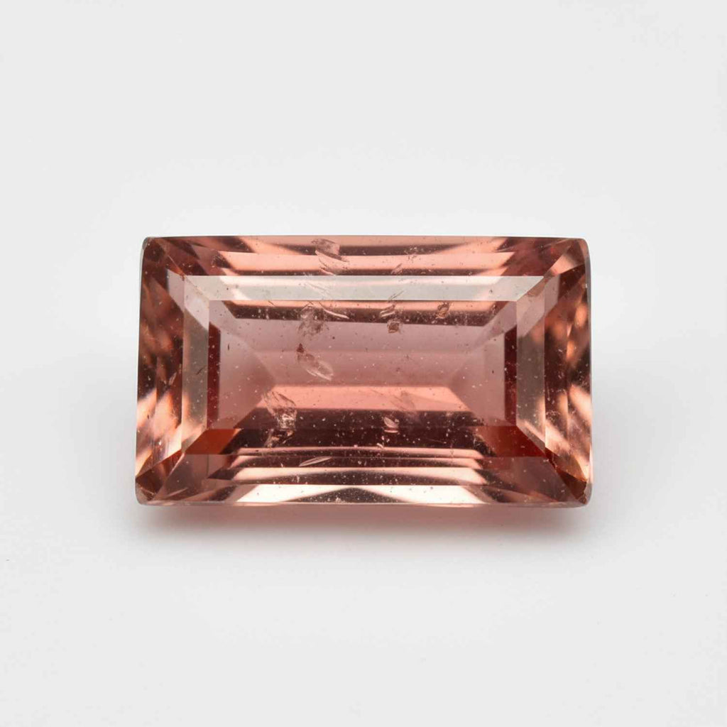 Hessonite Garnet (Gomed) 1PC Chunky 10x20 MM Baguette Faceted Red Shine Precious Loose Gems